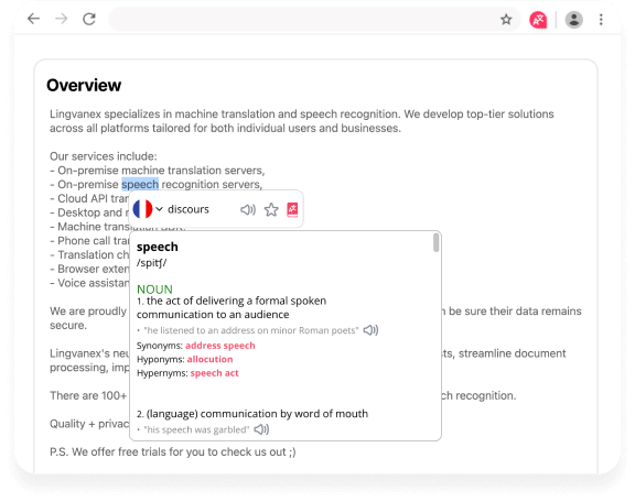 AI translation from Lingvanex